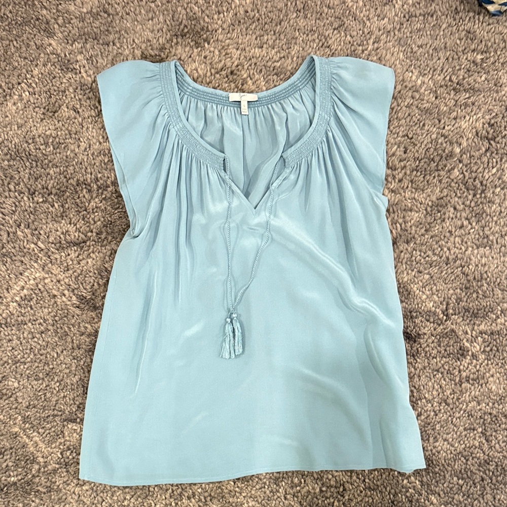 Joie Light Blue Sleeveless Blouse